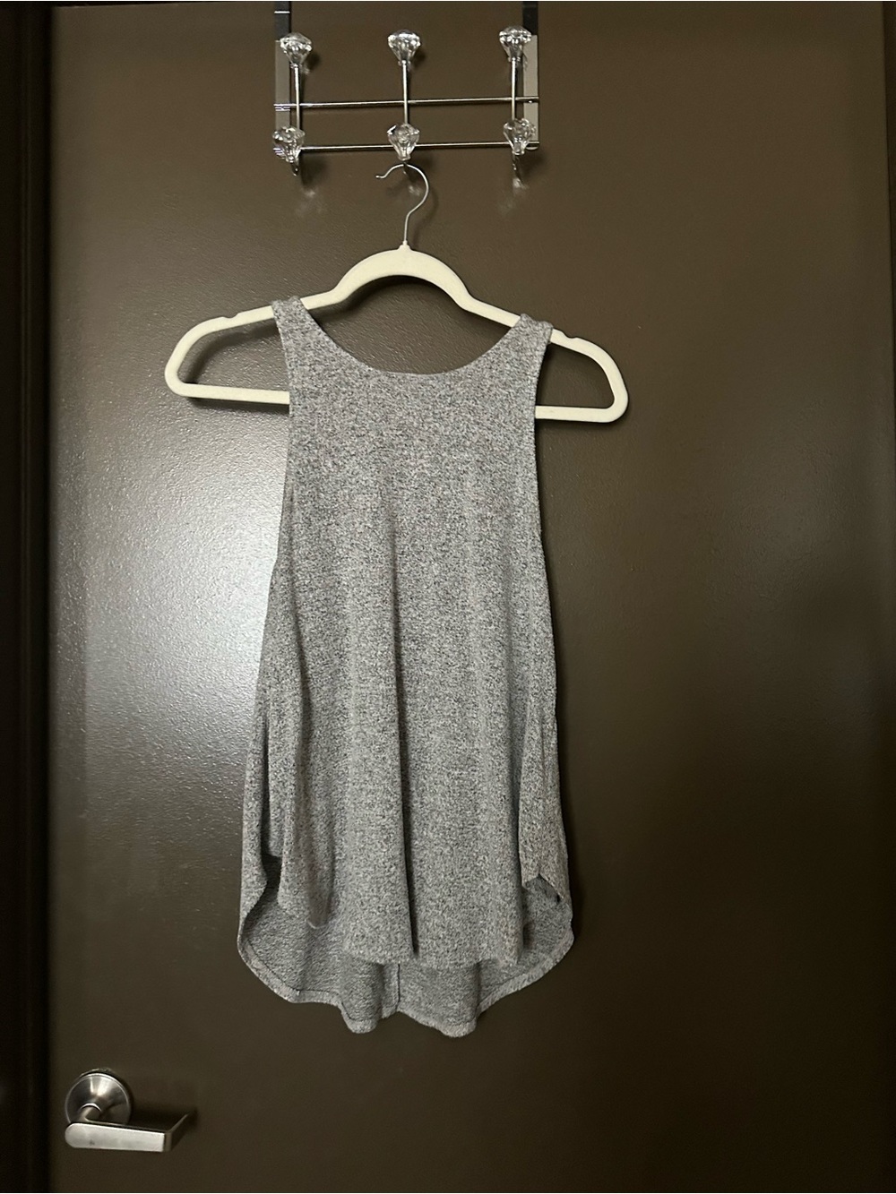 Abercrombie & Fitch Heather Gray Racerback Tank